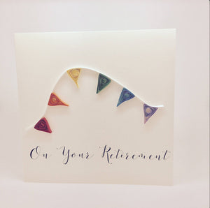 On Your Retirement Bunting Card