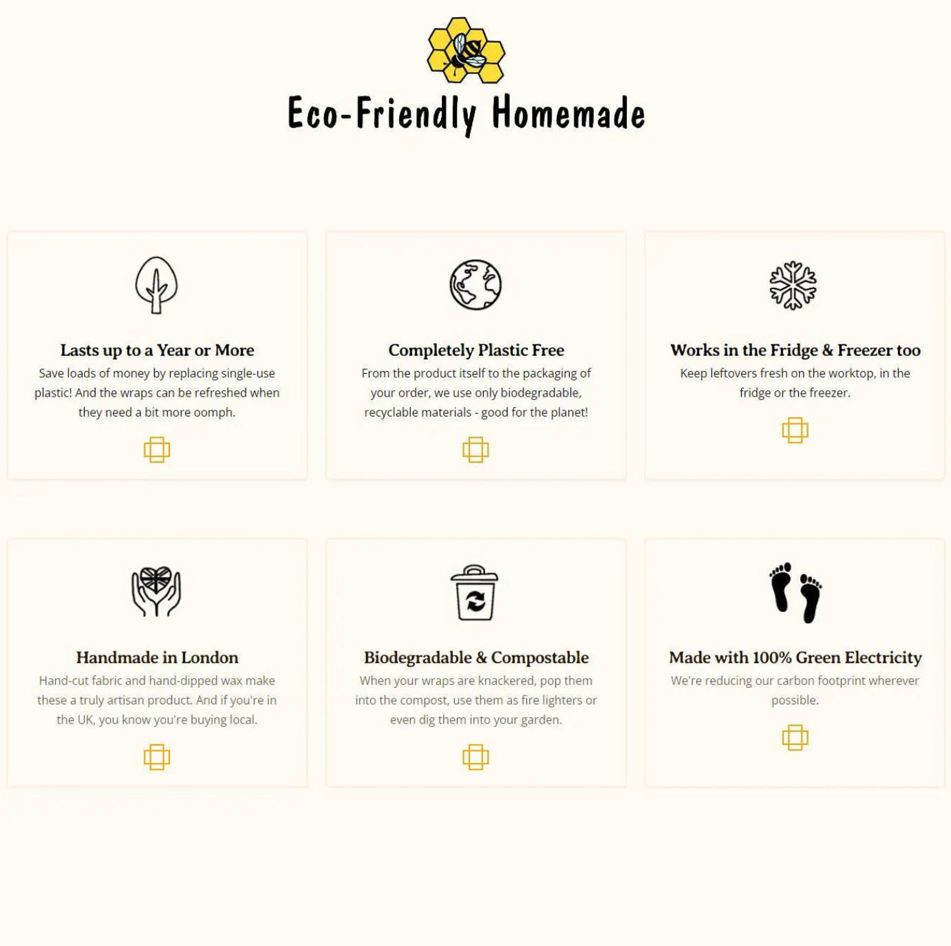 Organic Beeswax Wraps - Penguins, Hens & Bees - Set Of 3 (L,M,S)