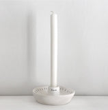 Porcelain peace candle holder