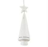 Porcelain Hanging Christmas Tree - East Of India