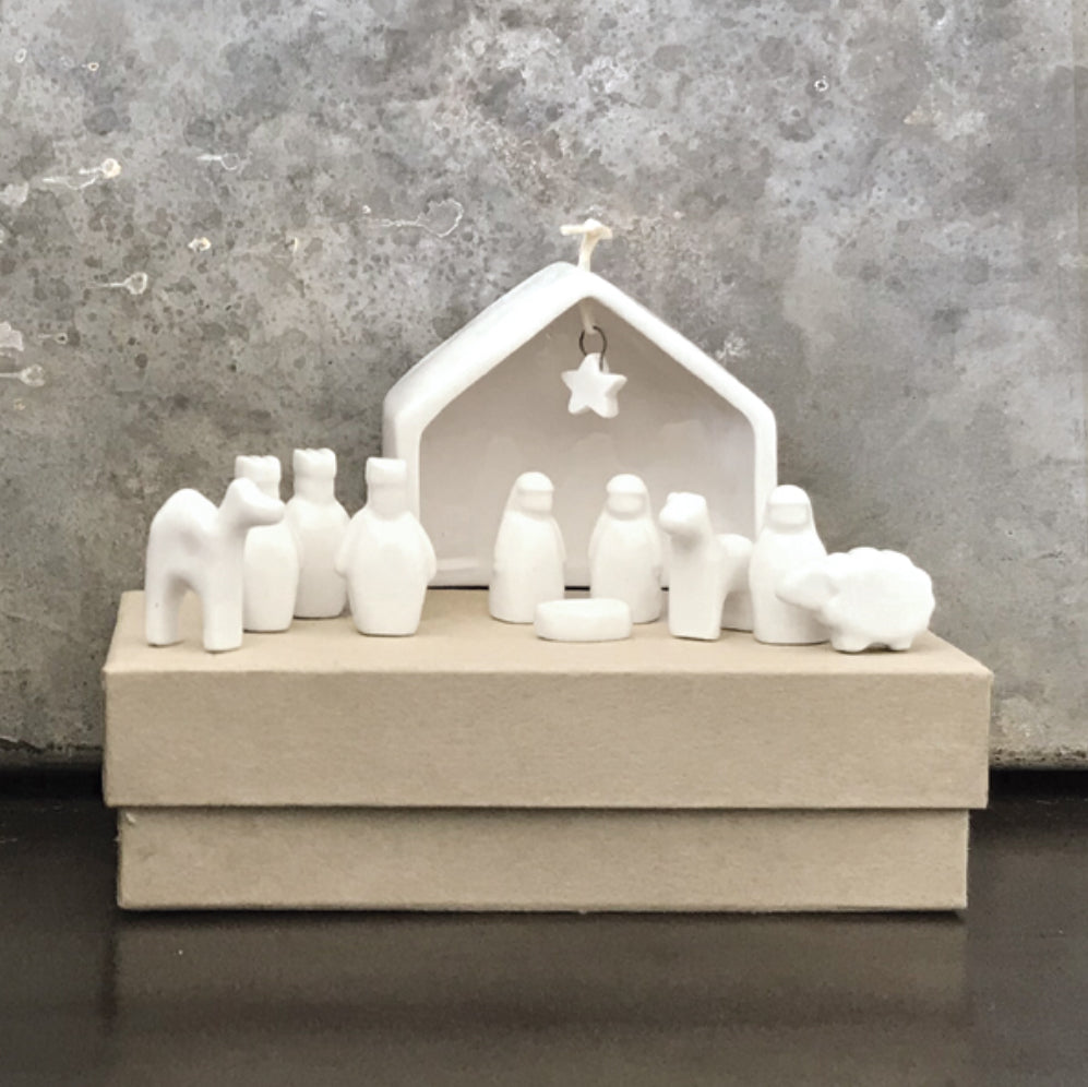 Porcelain Nativity Set - East Of India