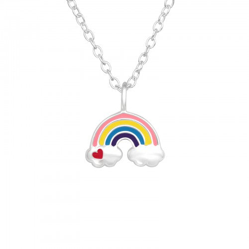 Rainbow Sterling Silver Necklace