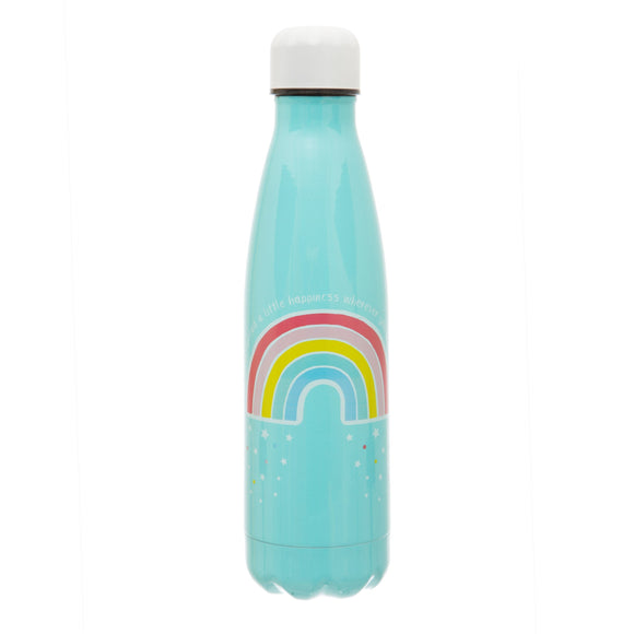Sass and Belle chasing rainbows metal water bottle 