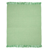 Sass & Belle Green Herringbone Blanket Throw