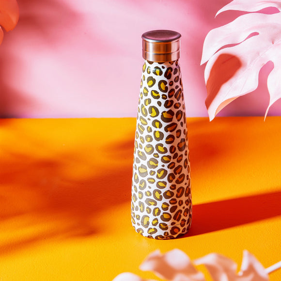 leopard print water bottle