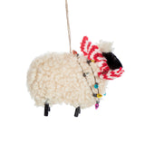 Sheep In Scarf Felt Decoration - Sass & Belle