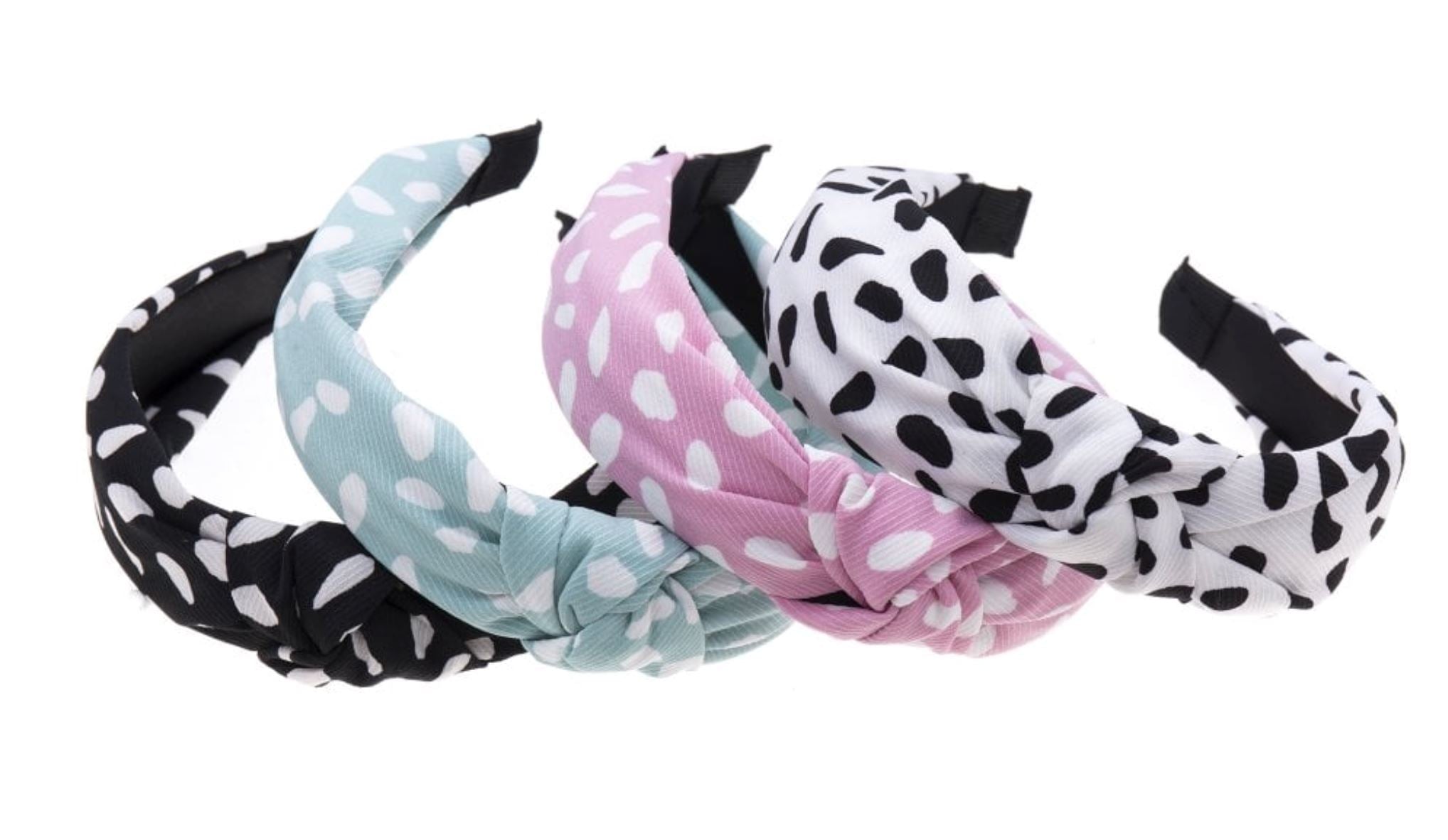 Spot Print Knot Head Band - Various Colours