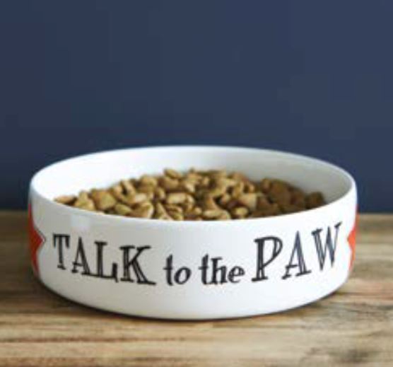 Talk To The Paws Pet Bowl - Large