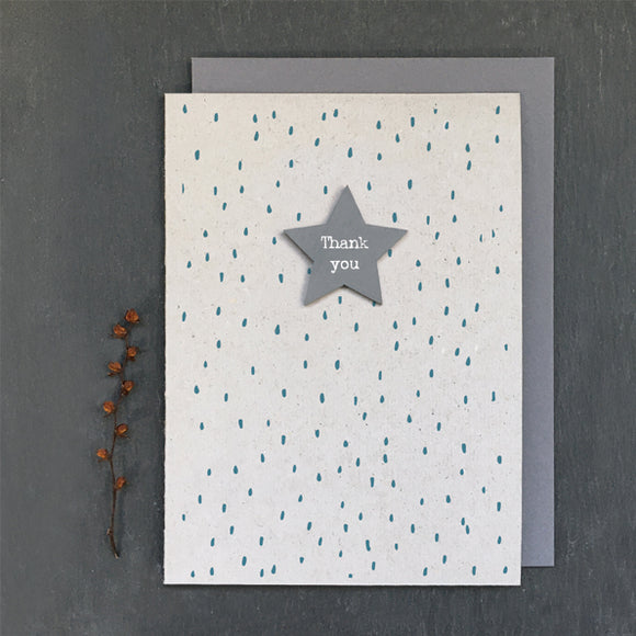 Star Thank You Card - East Of India