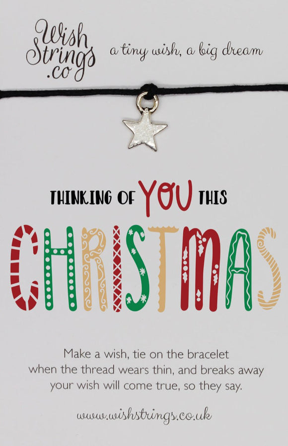 Thinking Of You This Christmas Wishstrings Bracelet