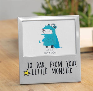To Dad From Your Little Monster Photo Frame