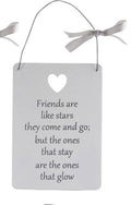 Wooden Hanging Friend Signs - Friends Like Stars